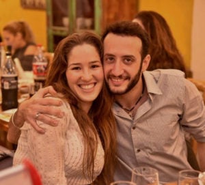 Miri and Lior take part in a "Neshama" couples activity in Tel Aviv. Both Miri (paramedic) and Lior (EMT) volunteer and save lives with United Hatzalah.