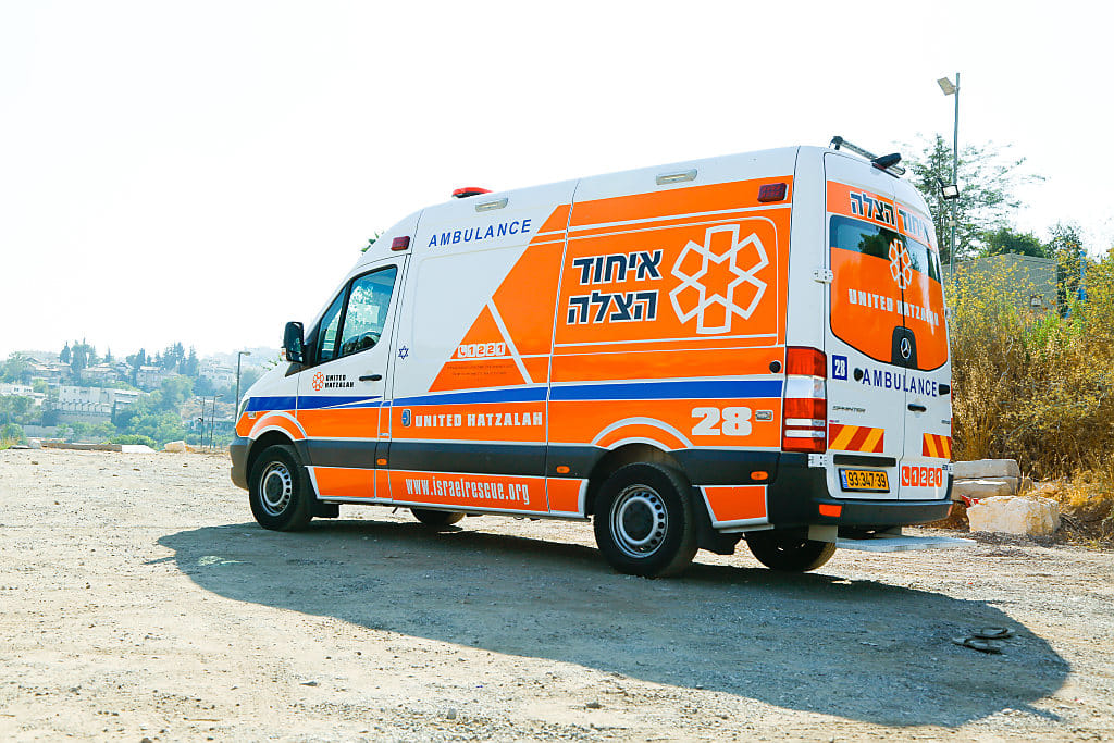 United Hatzalah ambulance in Rechovot