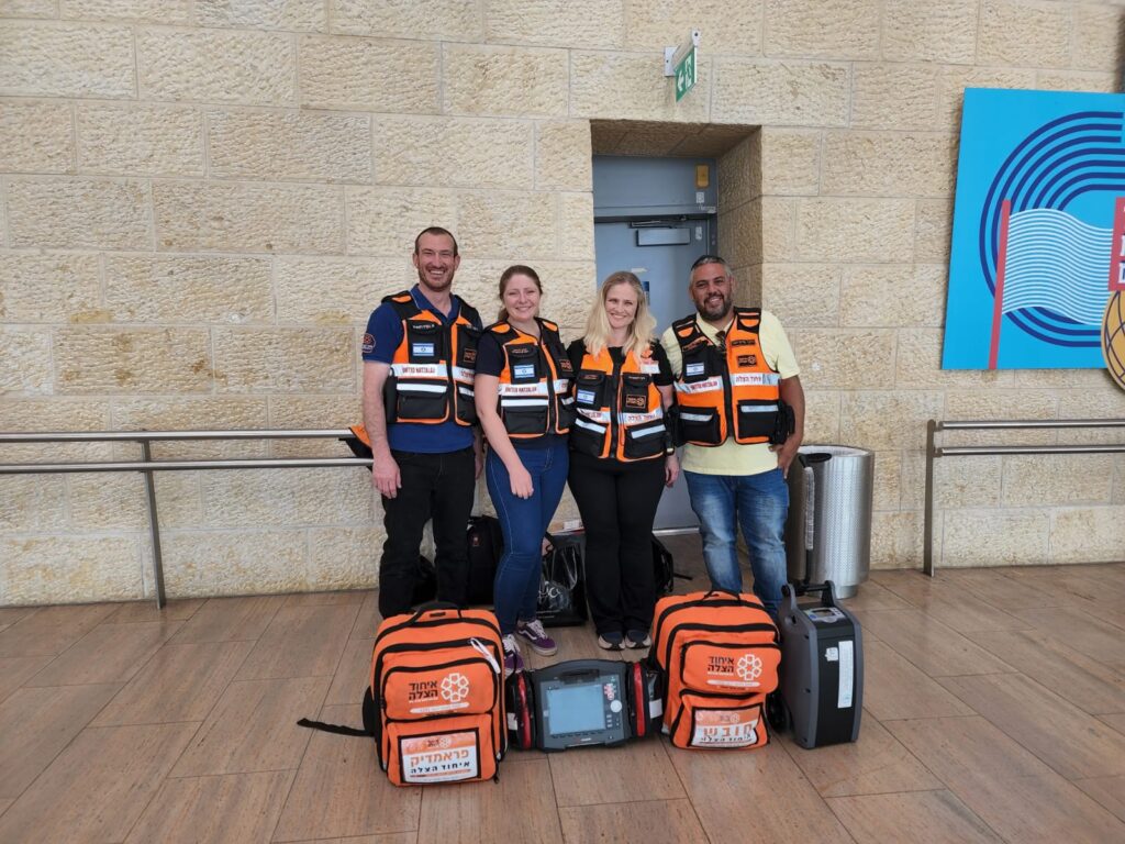 United Hatzalah team embarking from Ben Gurion Airport on their way to Warsaw 1024x768 2