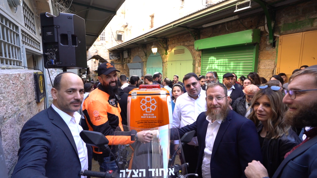 On the First Anniversary of His Murder, Ambucycle Donated In Memory of Oleh, IDF Veteran and Western Wall Guide Killed In a Terror Attack