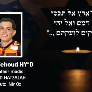 In memory of&nbsp;Dolev Yehoud HY"D