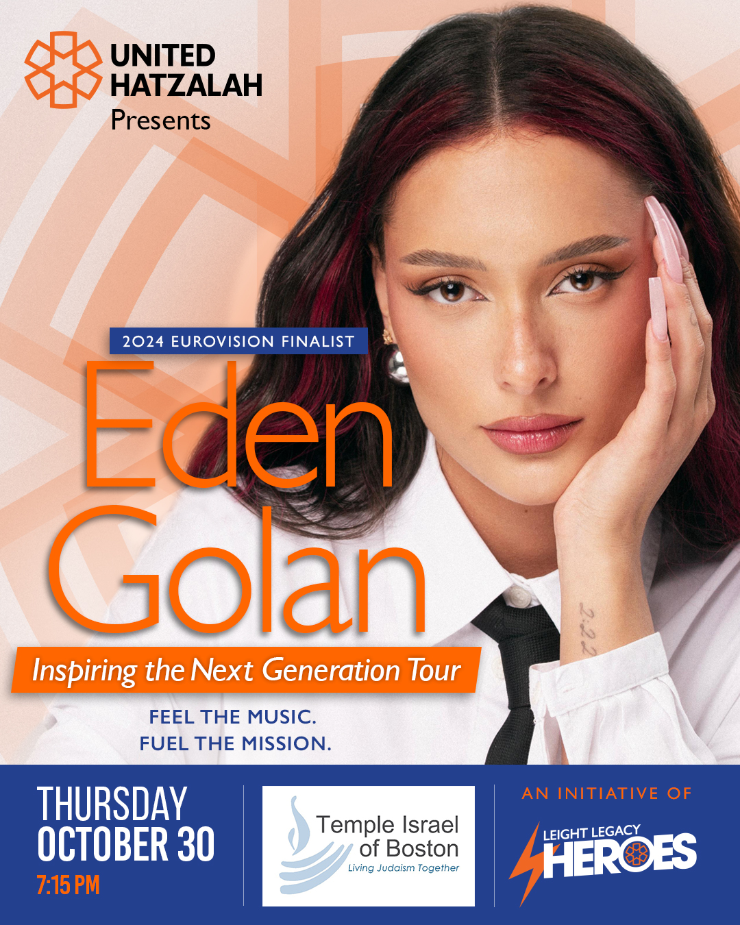 Eden Golan United Hatzalah Boston Concert Flyer