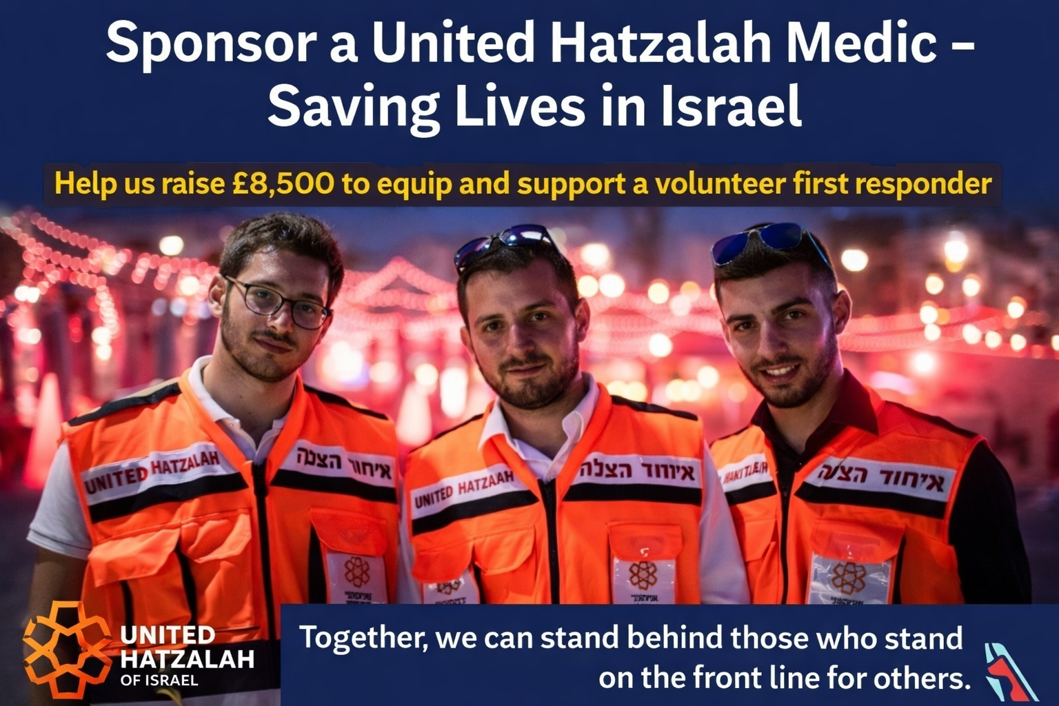 Sponsor a United Hatzalah Medic – Saving Lives in Israel