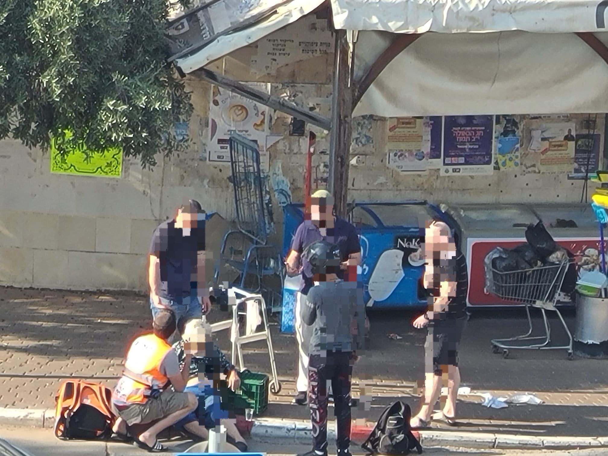 United Hatzalah volunteer Yitz Rothschild responding to an emergency call on the streets of Israel