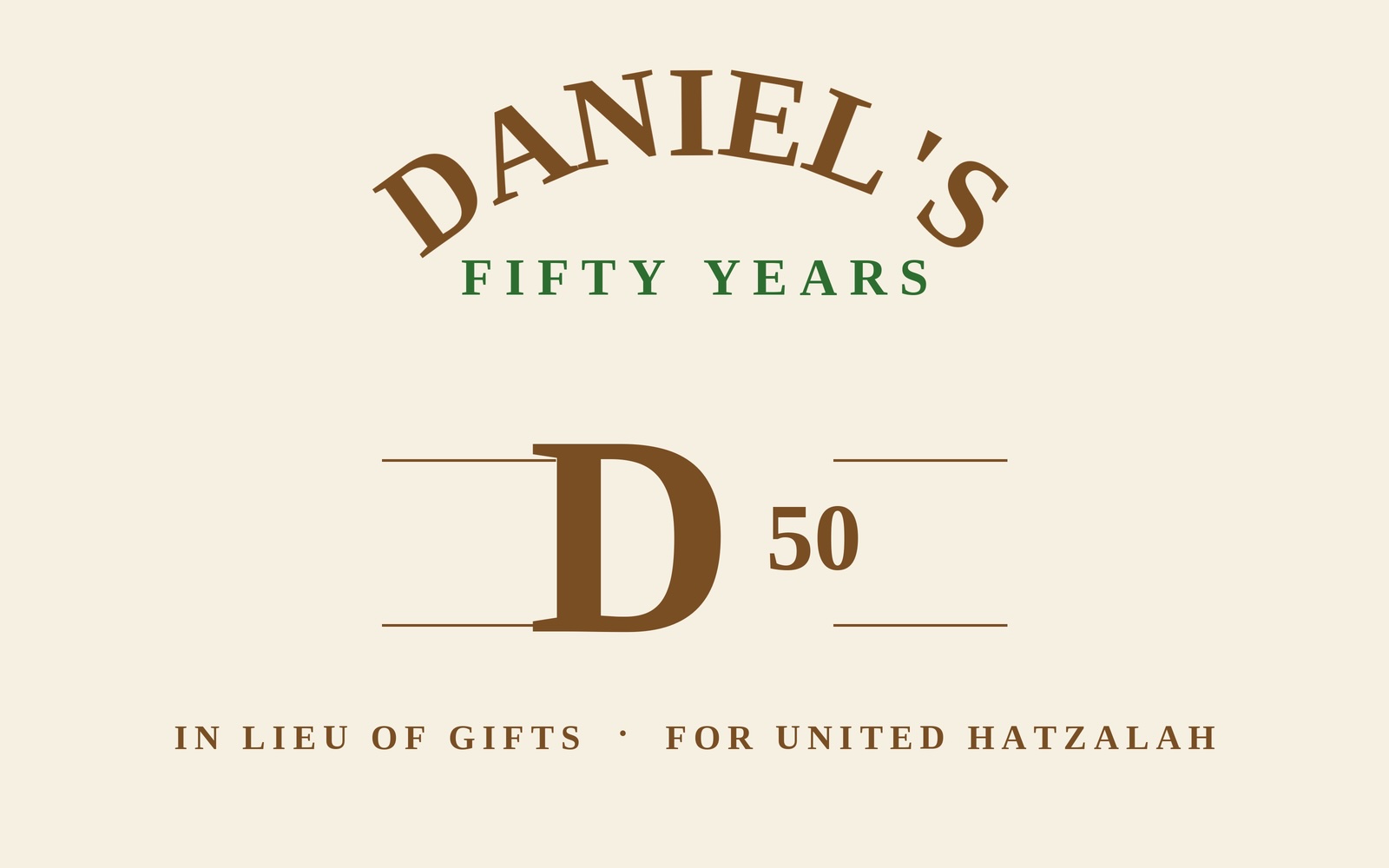 Celebrate Daniel’s 50th — Support United Hatzalah