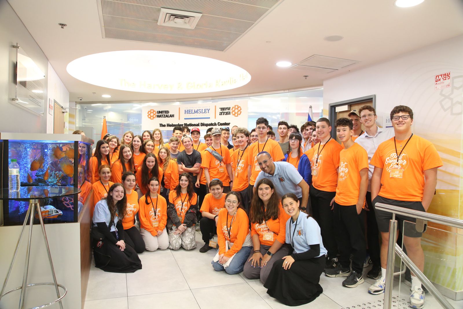 United Hatzalah Camp Rescue at the National Dispatch Center in Jerusalem