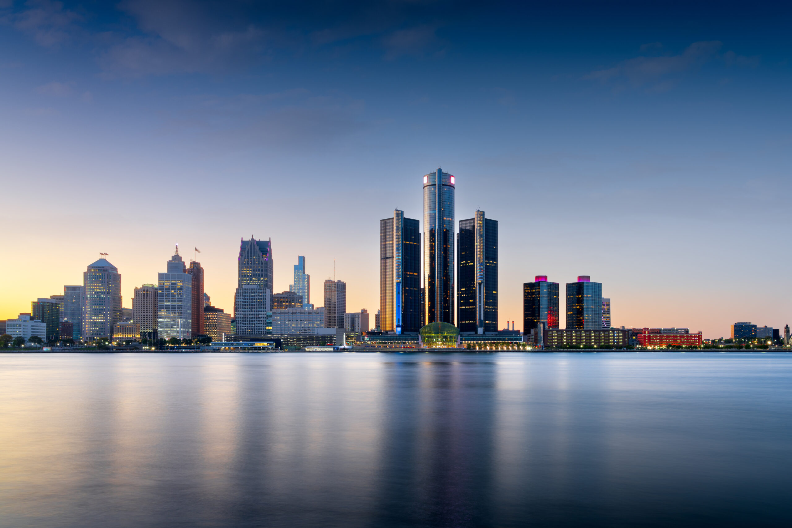 Detroit downtown skyline