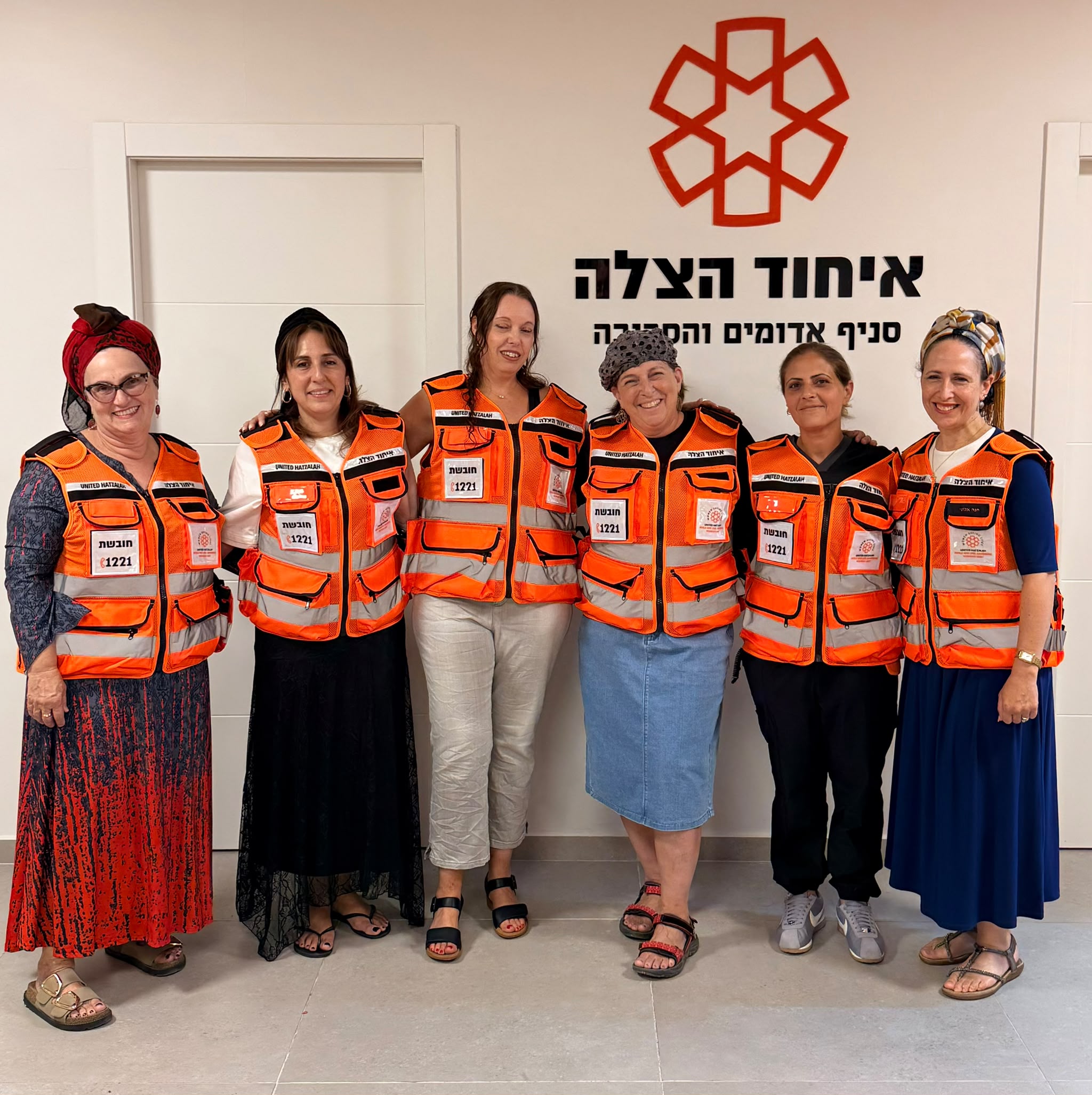 United Hatzalah Volunteer Brenda Horwitz Prawer, Deputy Mayor of Maale Adumim together with other Women Unit members in Maale Adumim