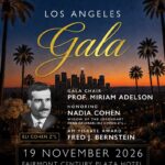 Los Angeles Gala Honoring Nadia Cohen, widow of the legendary hero of Israel Eli Cohen Z"L, 19 November 2026, 5:30 PM, Fairmont Century Plaza Hotel
